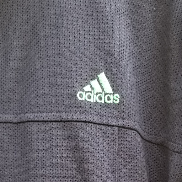 Adidas Blue track Jacket With Green  Stripes L - Picture 8 of 8